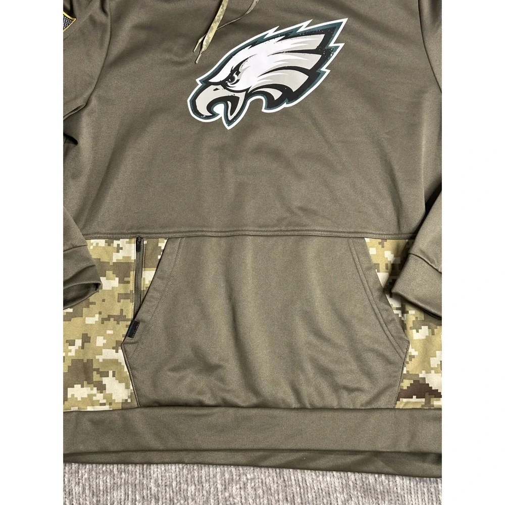 Nike Philadelphia  Eagles Therma‑FIT Salute to  Service Pullover Hoodie XXL EUC